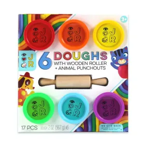 6 Doughs   Wooden Roller Set