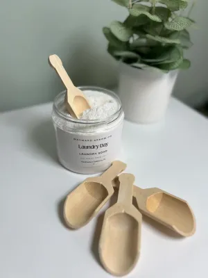 All Natural Wooden Spoon for Laundry Soap and Booster