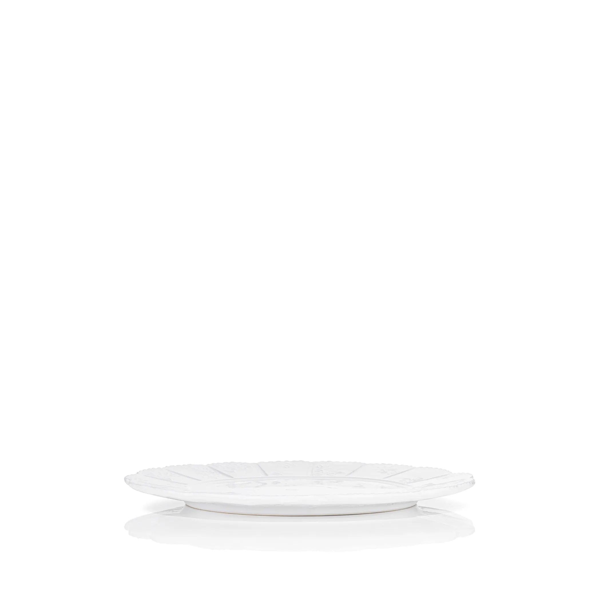 Bernadette's Falling Flower White Dinner Plate, 30cm