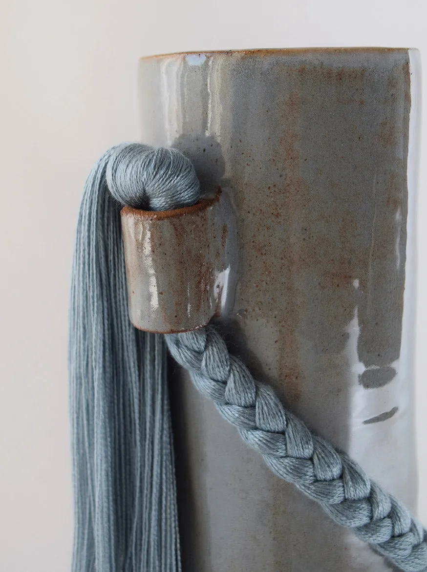 Ceramic Vase 695 by Karen Gayle Tinney - Blue