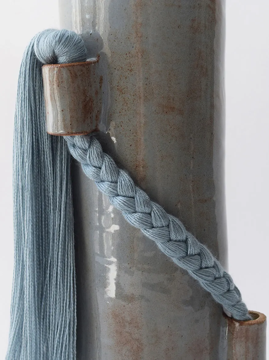 Ceramic Vase 695 by Karen Gayle Tinney - Blue