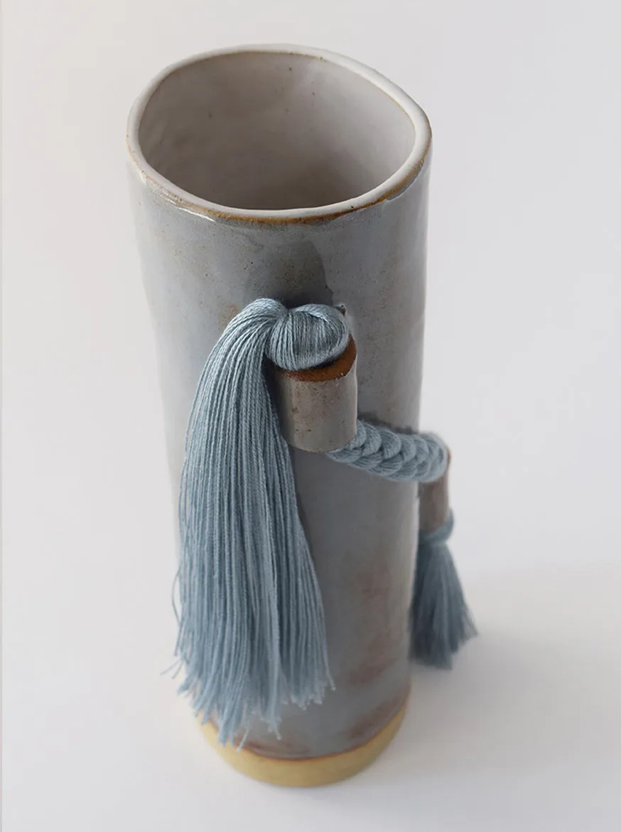 Ceramic Vase 695 by Karen Gayle Tinney - Blue