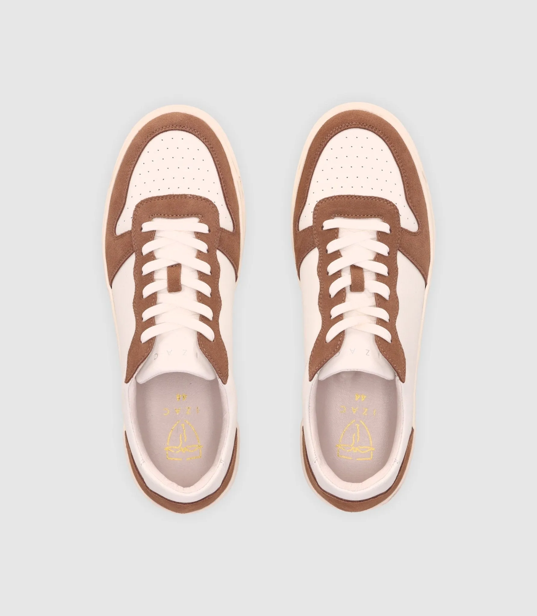 Chaussures sneakers avec logo taupe