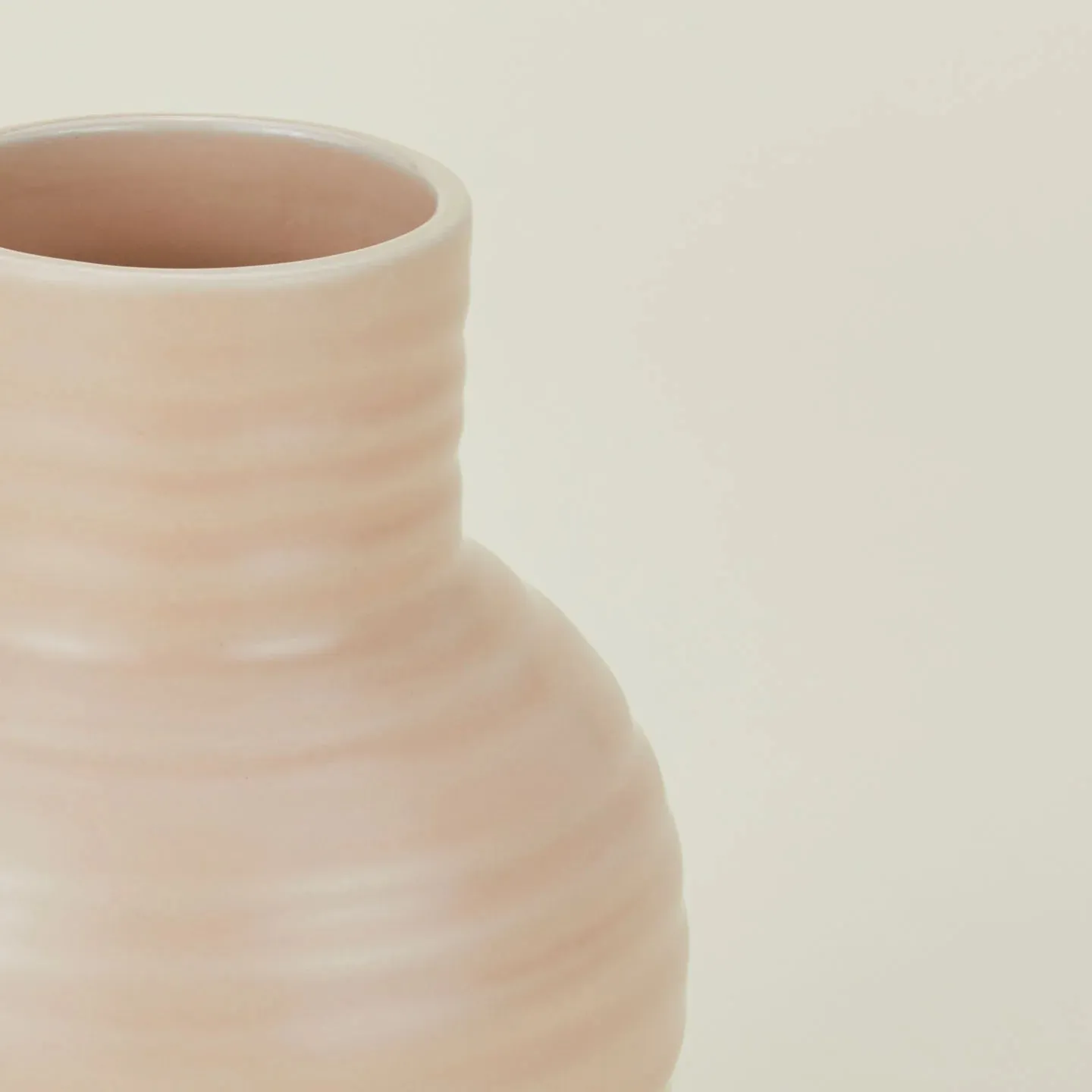 Essential Small Ceramic Vase (Blush)