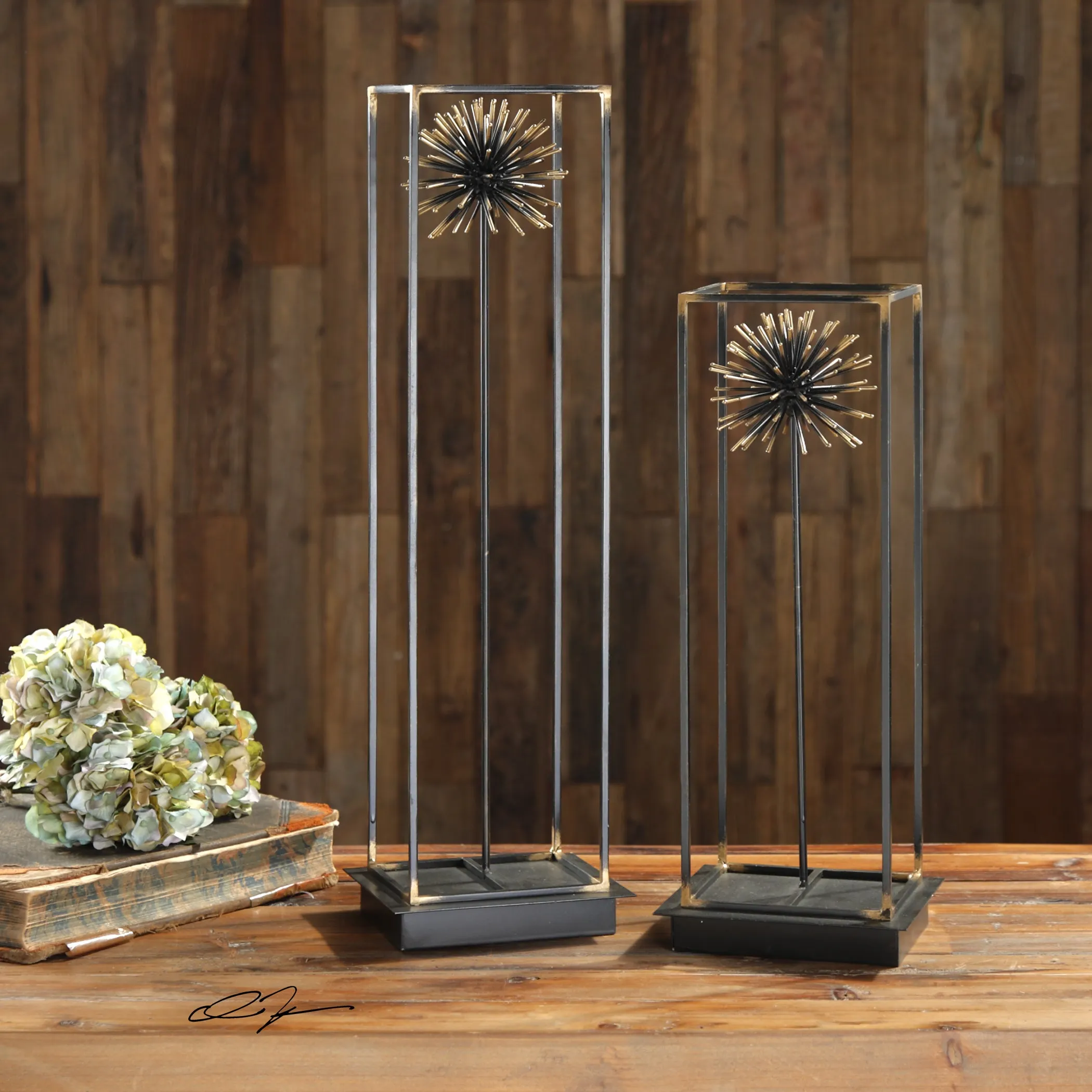 Flowering Dandelions Sculptures Set/2