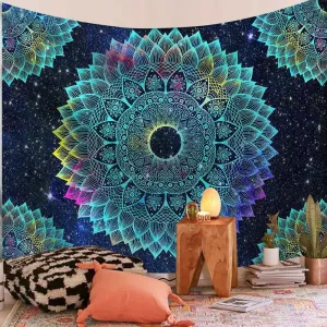 Indian Mandala Tapestry Space Psychedelic Wall Hanging Boho Decor