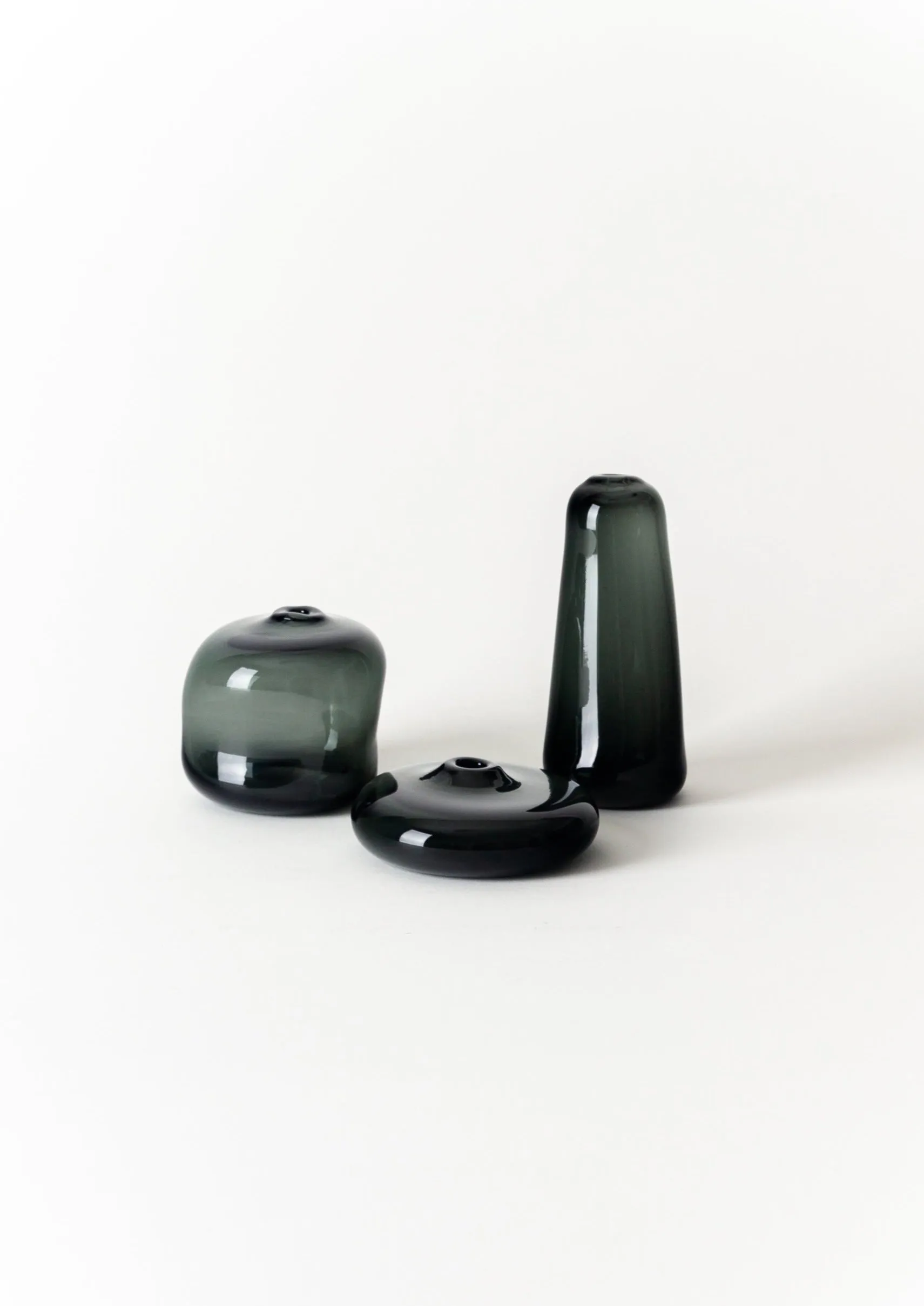 Little Gem Vases, Charcoal