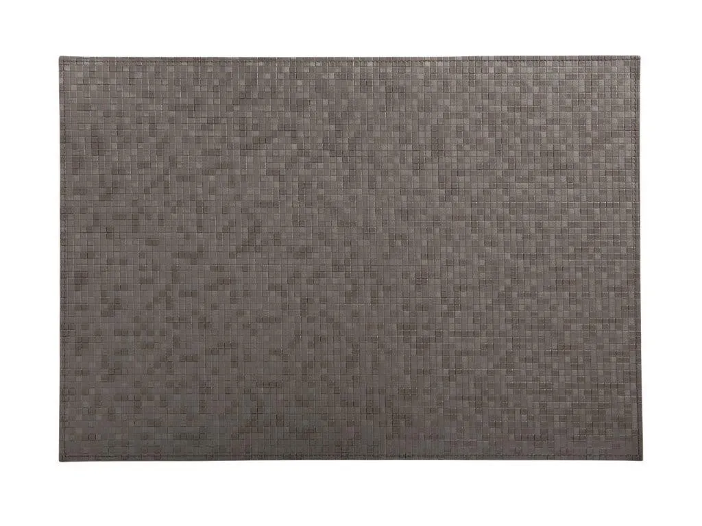 Maxwell & Williams Table Accents Leather Look Mosaic Placemat 43x30cm - Taupe