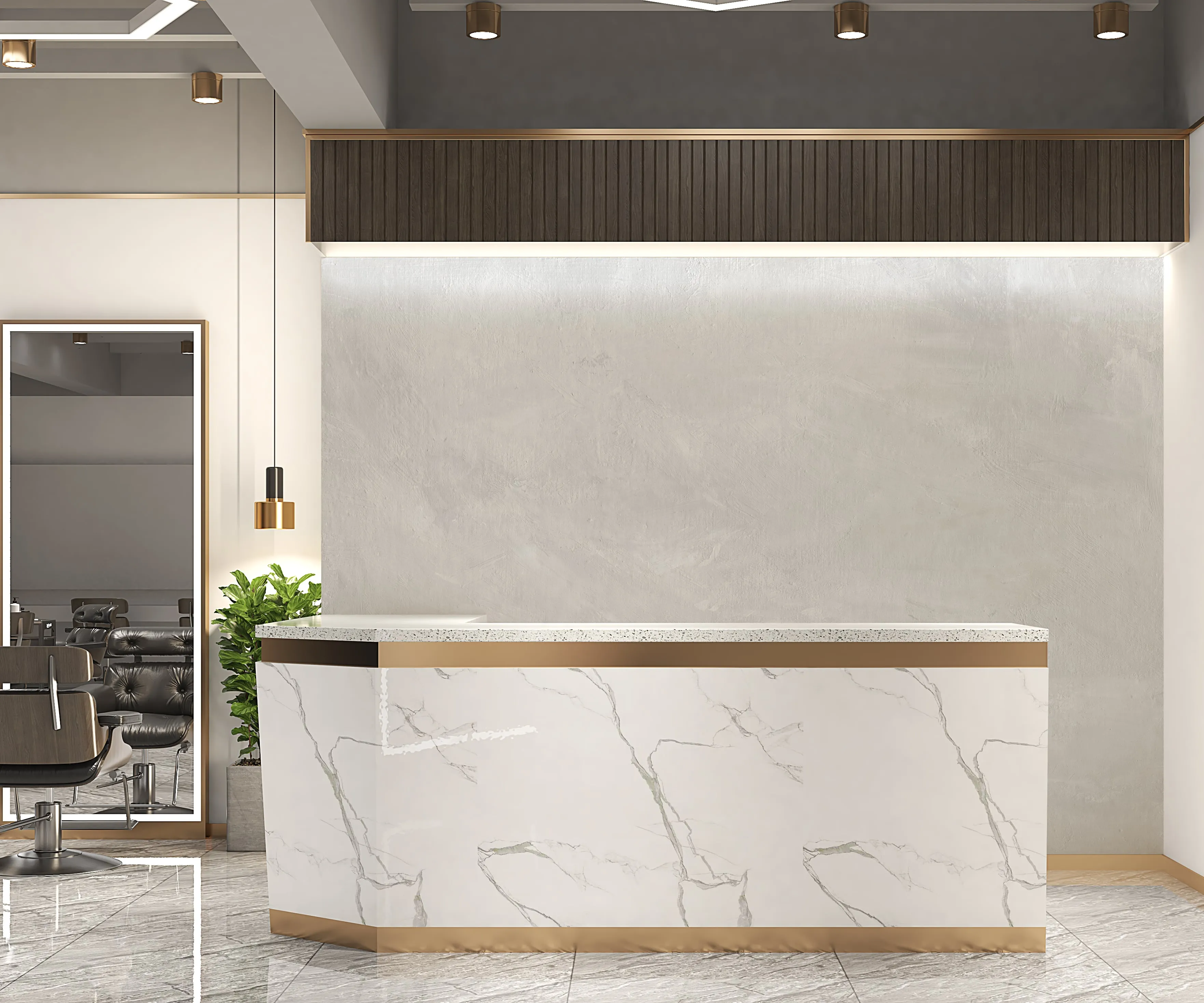 Modern Limewash Wallpaper – Soft Faux Plaster Wall Mural