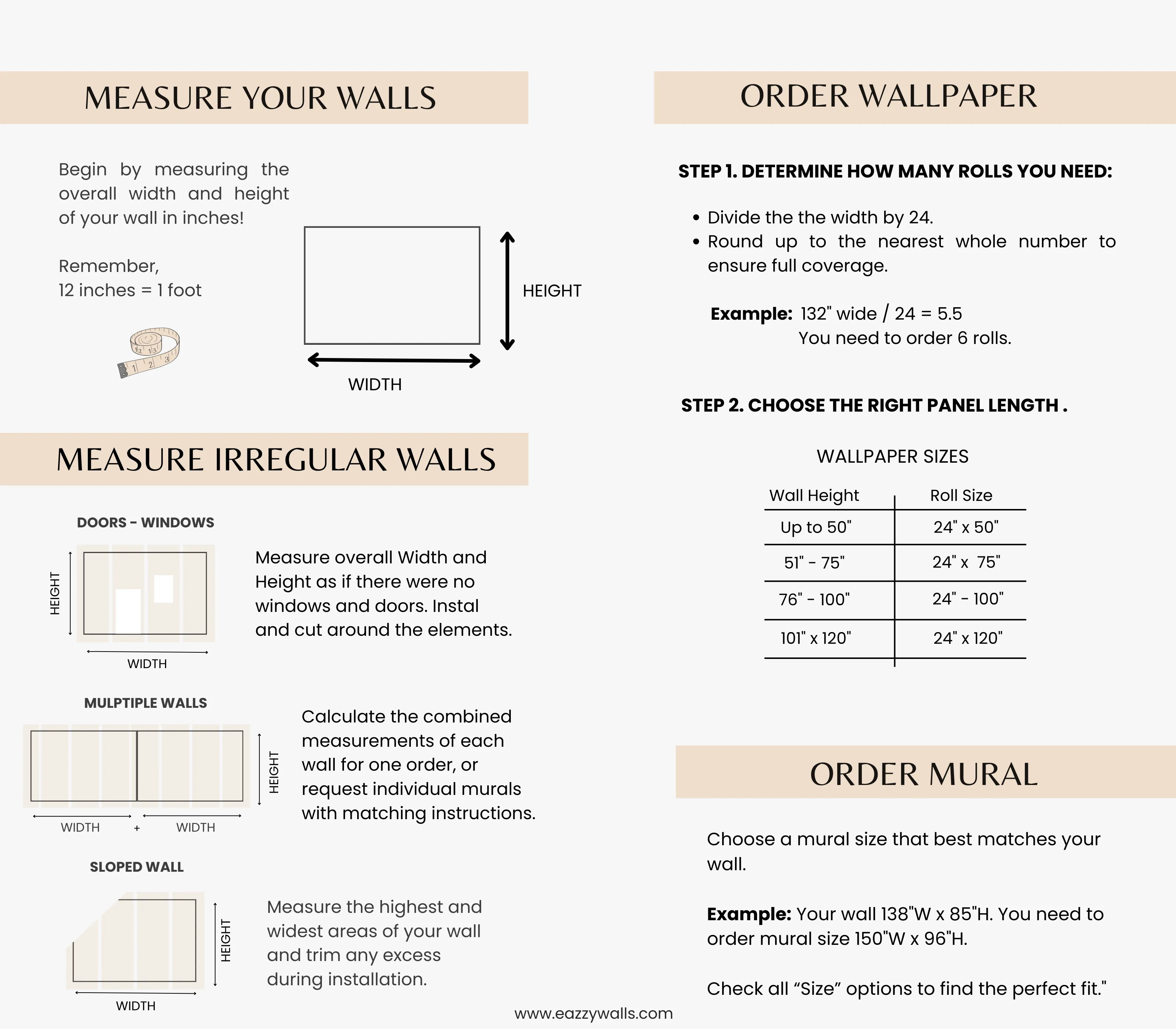 Modern Limewash Wallpaper – Soft Faux Plaster Wall Mural