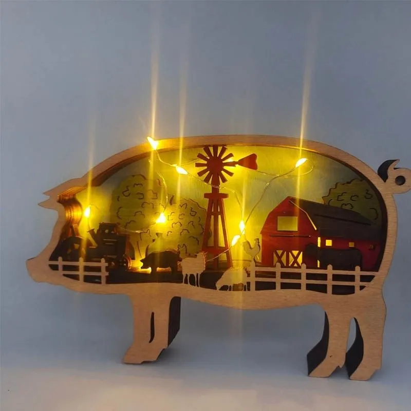 Piggy Carving Handcraft Gift