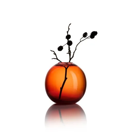 Round Bud Vase - Red
